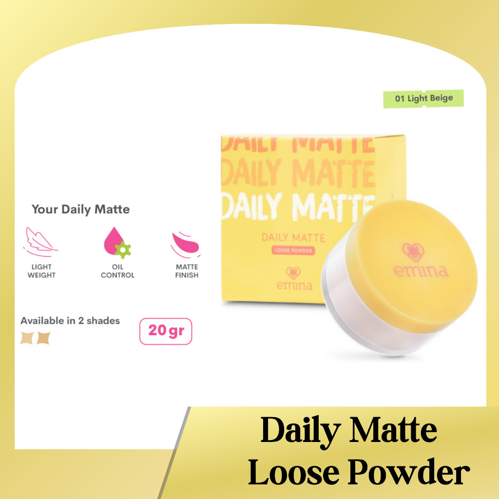 Product image Emina Daily Matte Loose Powder 20g | Bedak Tabur