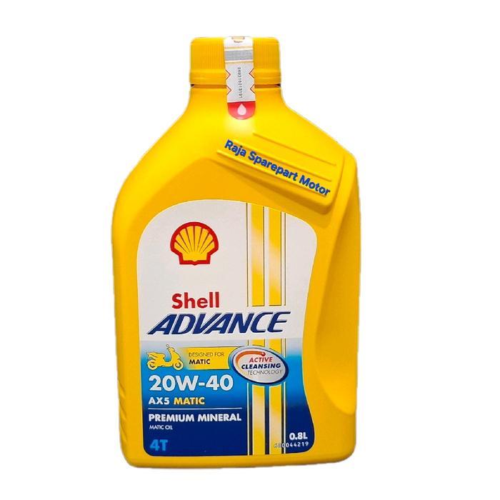 Jual Harmoni_mart3 Oli Shell Advance AX5 Matic 20W-40 0.8L Asli ...