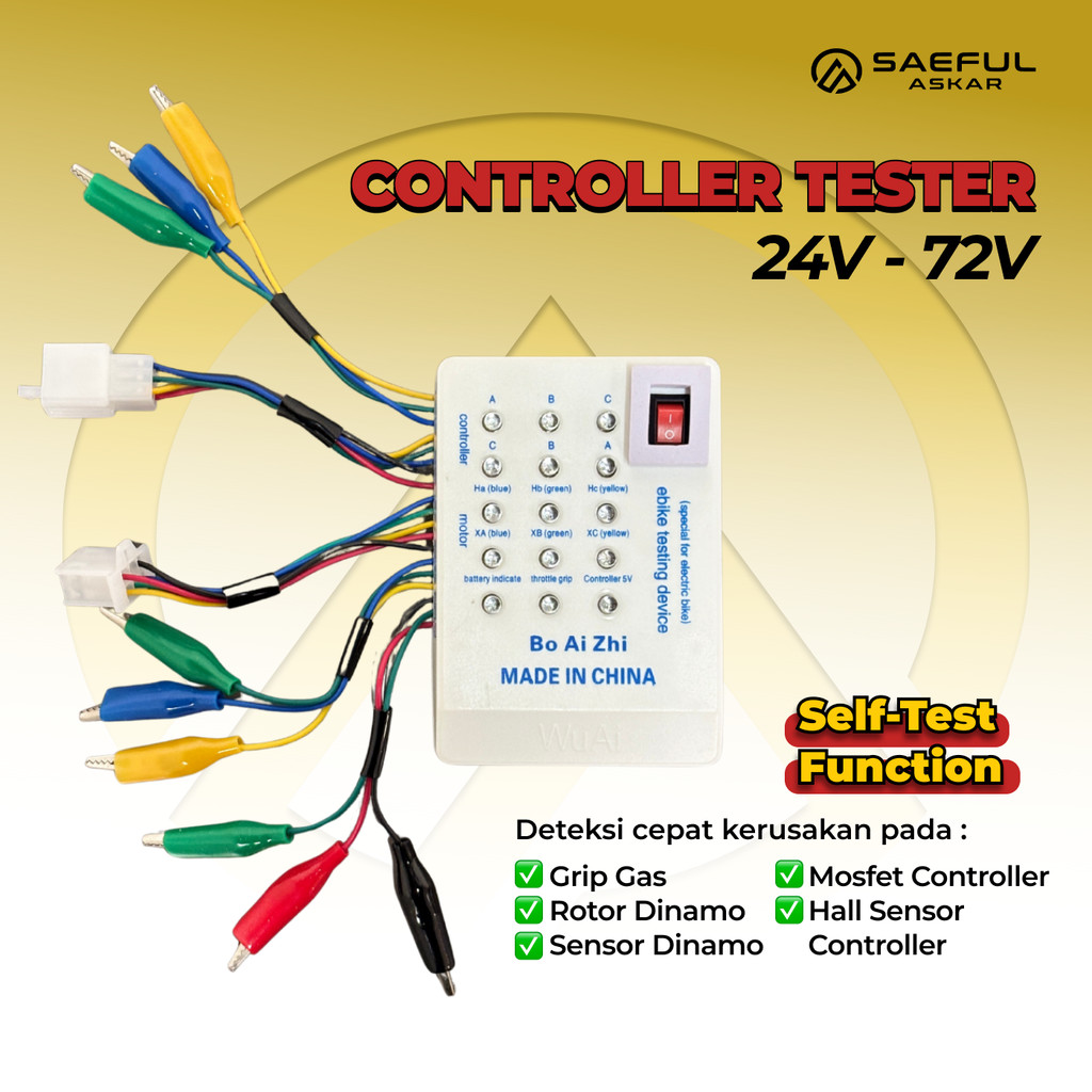 Jual Alat Test Kerusakan Sepeda Listrik Pendeteksi Controller Brushless ...