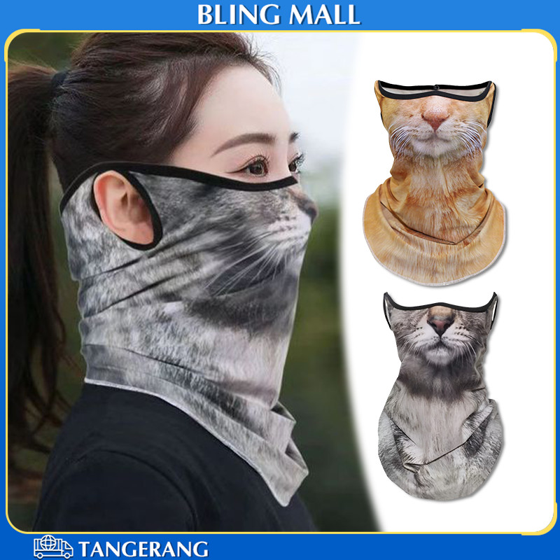 Jual Masker Buff Karakter Kucing Bahan Poliester Topeng Motor Wajah ...