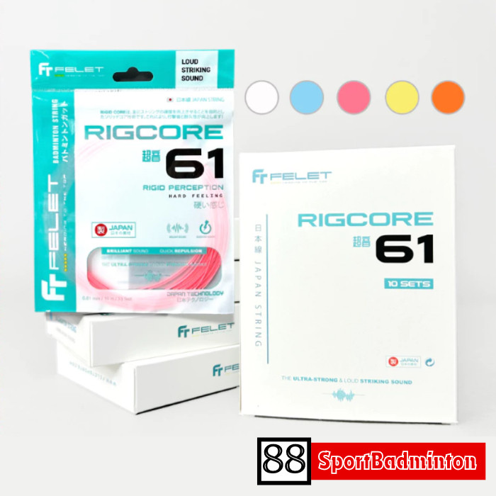 Jual Felet RIGCORE 61 Made in Japan Tech ( 0.61mm ) - Senar Badminton ...
