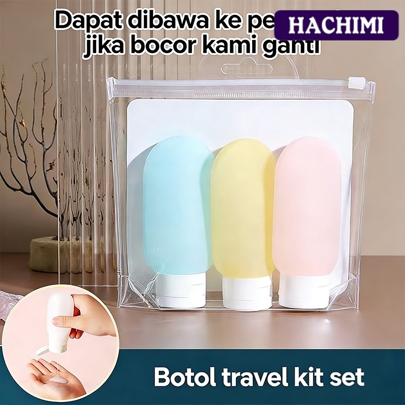 Jual Hachimi Alat mandi traveling set / Botol lotion travel / Botol ...