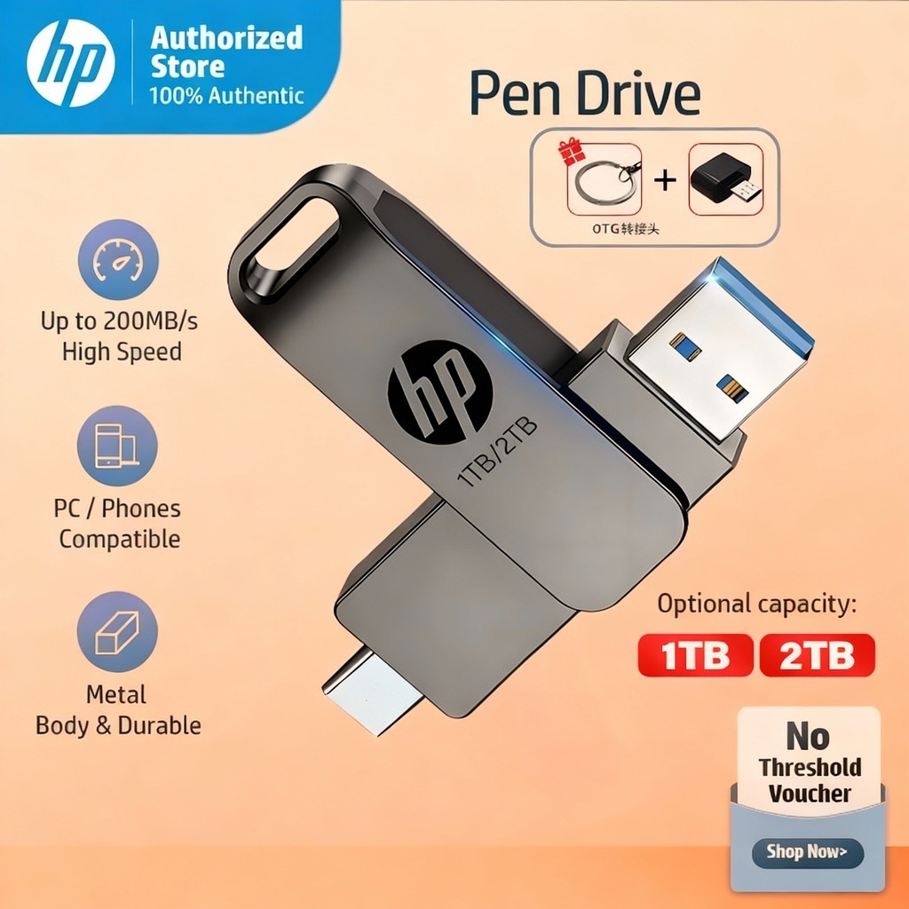 Jual HP 1TB 2TB Flash Drive for Android HP OTG Flashdisk High Speed USB ...