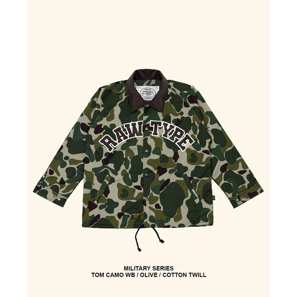Jual RAWTYPE RIOT Tom Camo Windbreaker - Olive | Shopee Indonesia