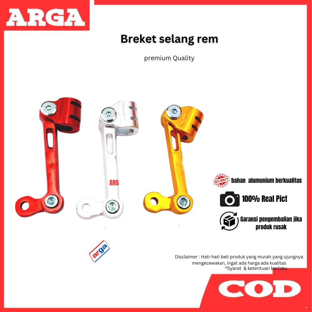 Jual breket selang rem depan universal warna anodize q | Shopee Indonesia