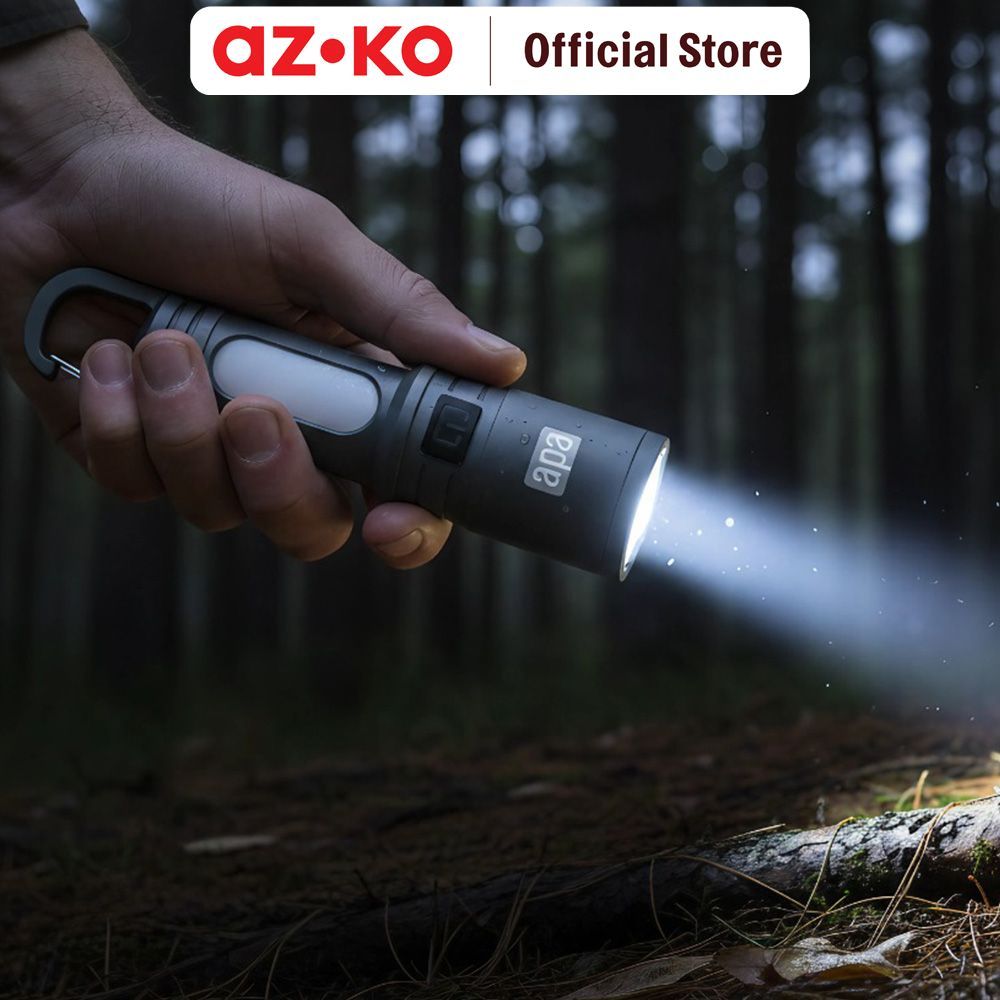 Jual AZKO Apa Senter 2-in-1 Dengan Pengait - Abu-Abu Flashlight Torch ...