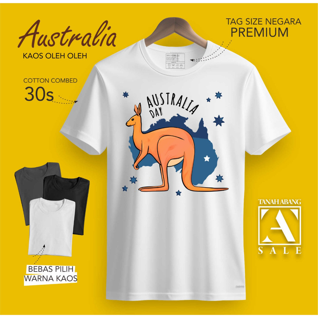 Jual Souvenir Baju Kaos Oleh Oleh Australia Pakai Tag Label Sydney ...