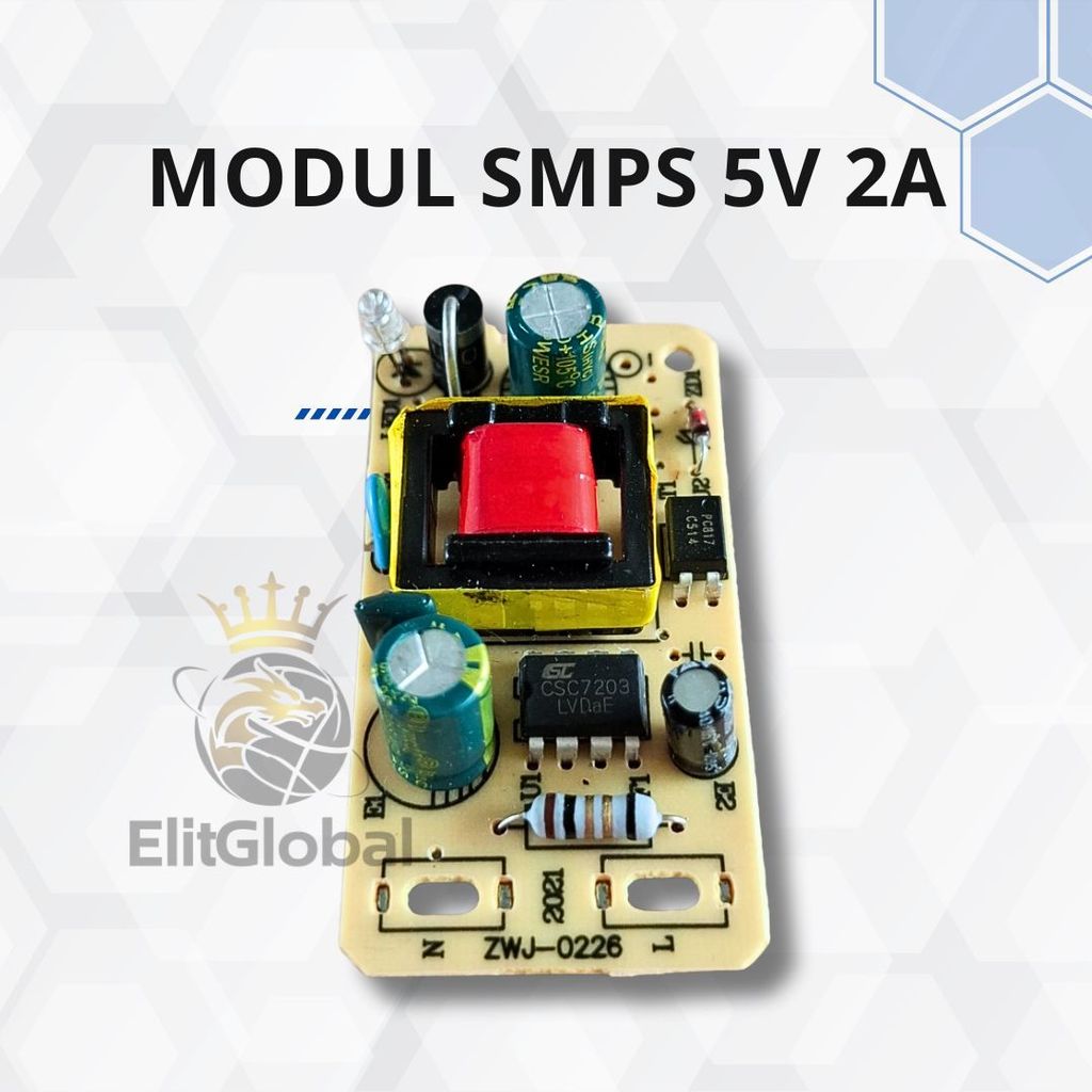 Jual Kit SMPS 5V 2A Modul Power Supply 5VDC 2A Input AC 220V 240V ...
