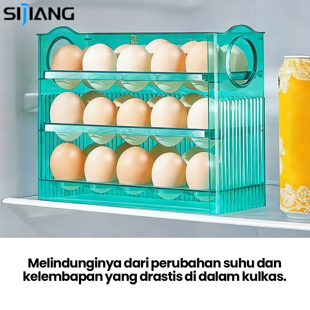 Jual SIJIANG Rak Telur 30 Tempat / Tempat Telur 3 Tingkat / Egg Storage ...