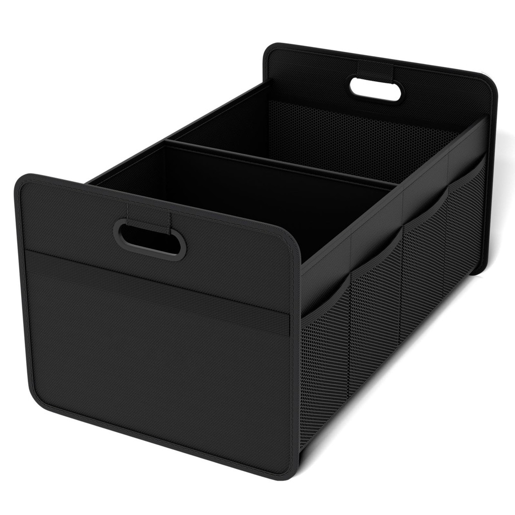 Jual 40L Foldable Portable Car Storage Box with Side Net, Car Trunk ...