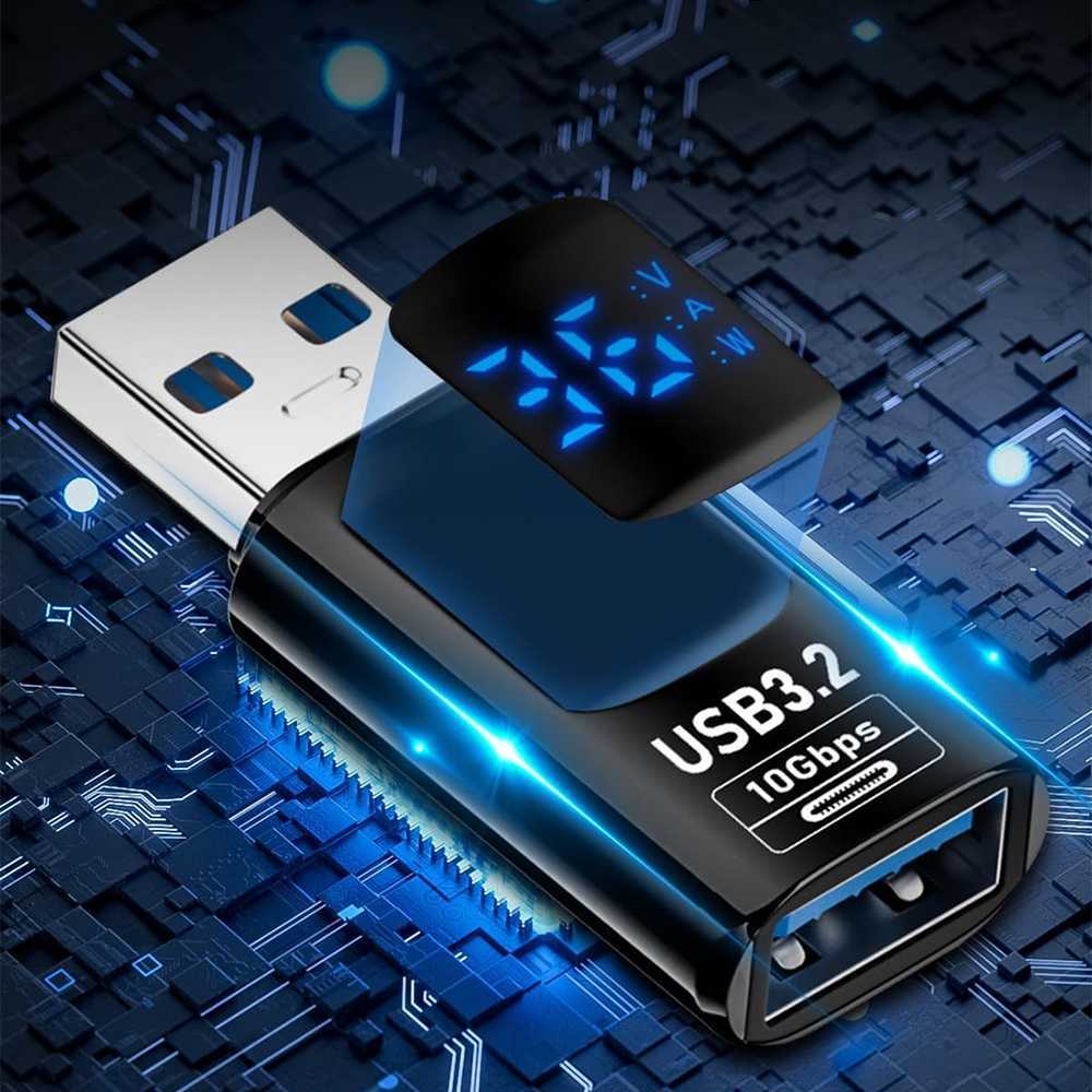 Jual QIANRENON OTG USB Female to USB Male Adapter Digital Display 36W ...