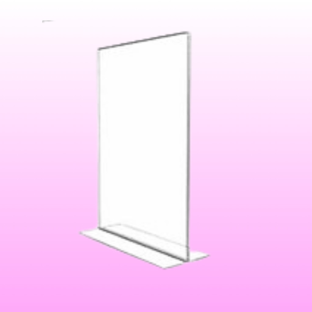 Jual Stand Akrilik Bentuk T A4 2mm/ Display Kertas ukuran A4 | Shopee ...