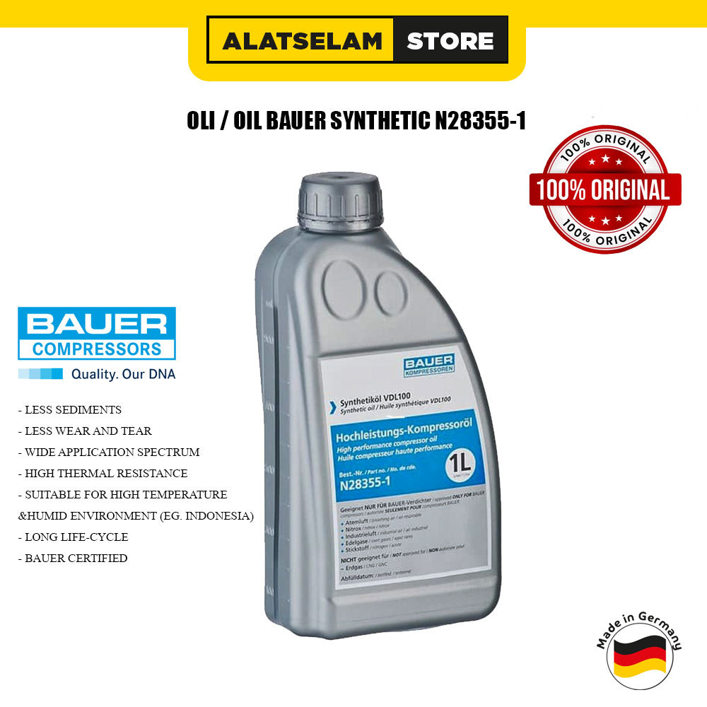 Jual OLI KOMPRESSOR BAUER (SYNTHETIC) N28355-1 | Shopee Indonesia