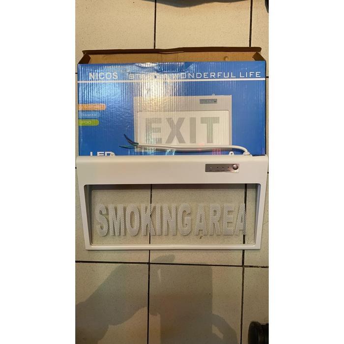 Jual Lampu Emergency Transparan LED EXIT WELCOME TOILET SMOKING - exit ...