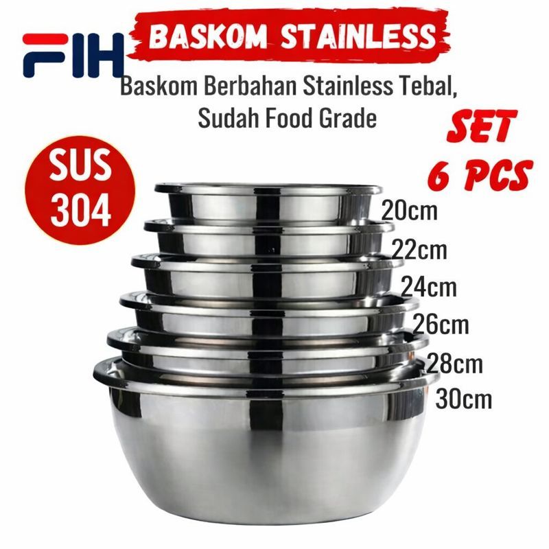 Jual Baskom Stainless Terlengkap & Harga Terbaru April 2026 | Shopee ...