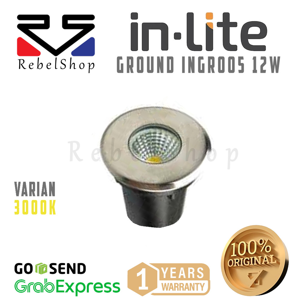 Jual Inlite INGR005 LED Up Light Ground Lamp 12W Kuning - In-Lite Lampu ...