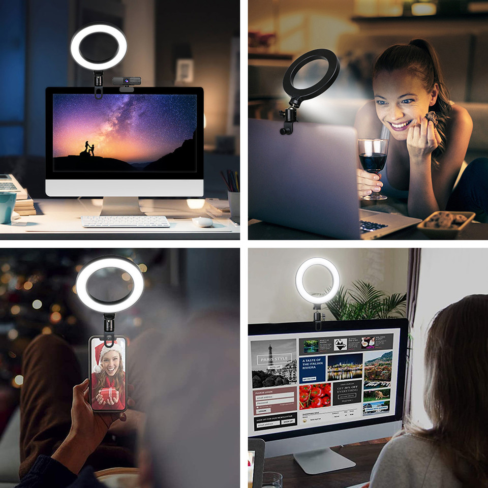 LED Clip-on Light for Camera, Snap On Selfie Lamp