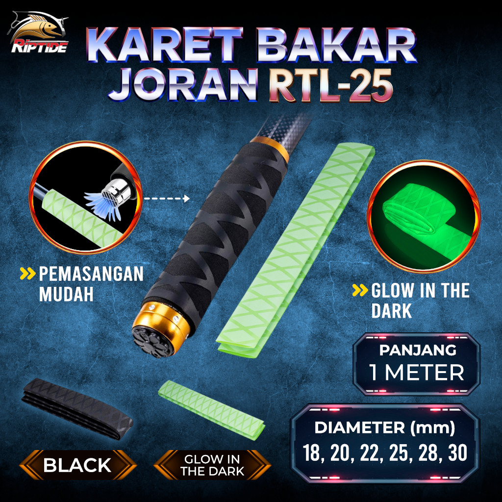 Jual KARET BAKAR UNTUK GRIP/GAGANG JORAN RIPTIDE RTL-25 HEAT SHRINK ...