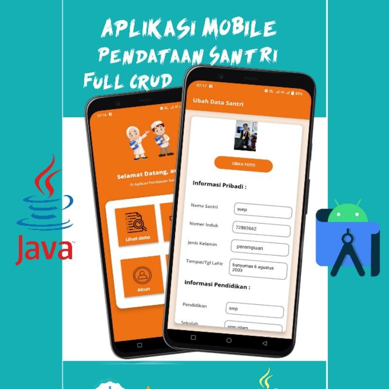 Jual Source Code Aplikasi Pendataan Santri Android Studio (Bisa Costum ...