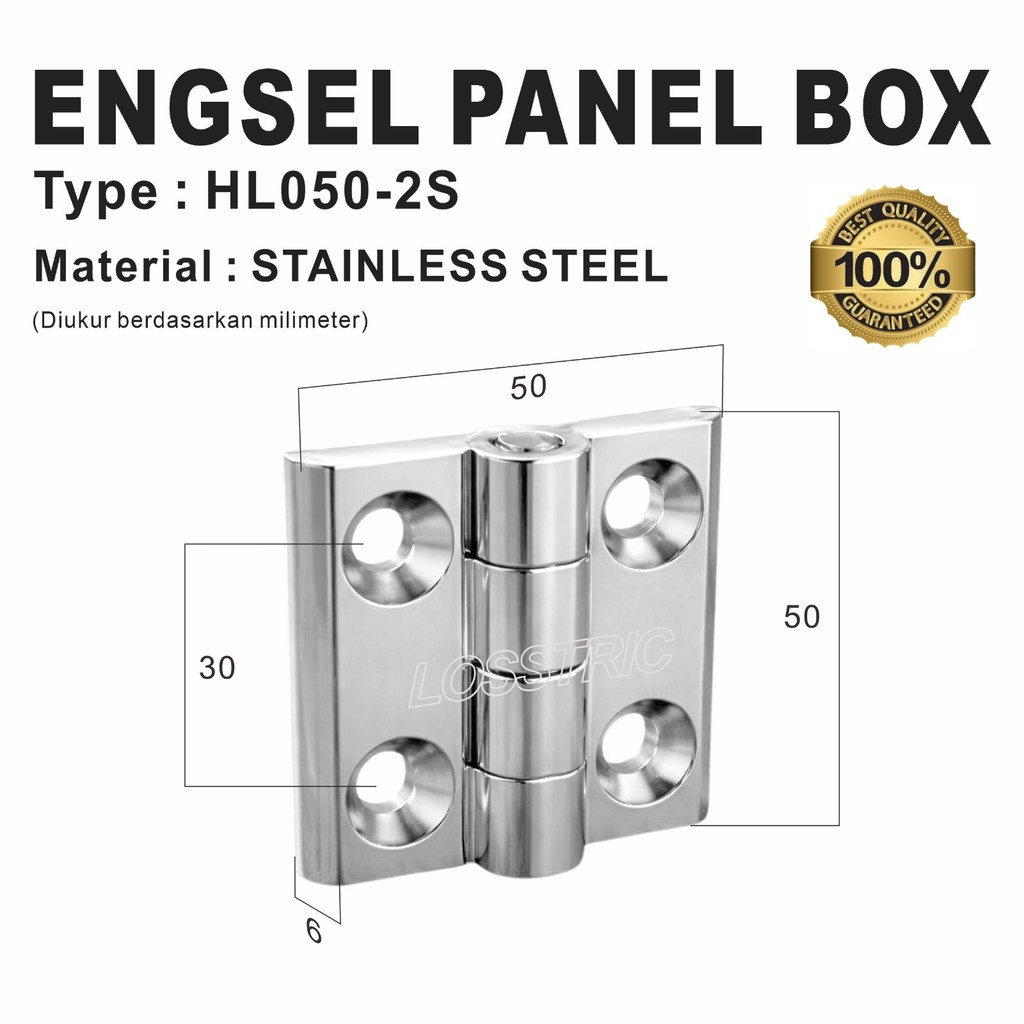 Jual Engsel Stainless SS304 Box Panel (50x50mm) HL050-2S/CL218-2 ...