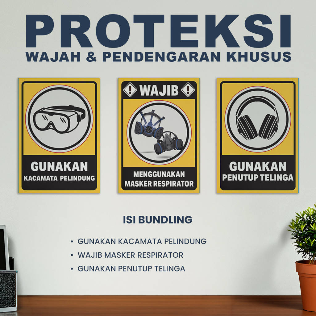 Jual Sticker Safety K3 APD Alat Pelindung Diri Lengkap – Signage Wajib ...