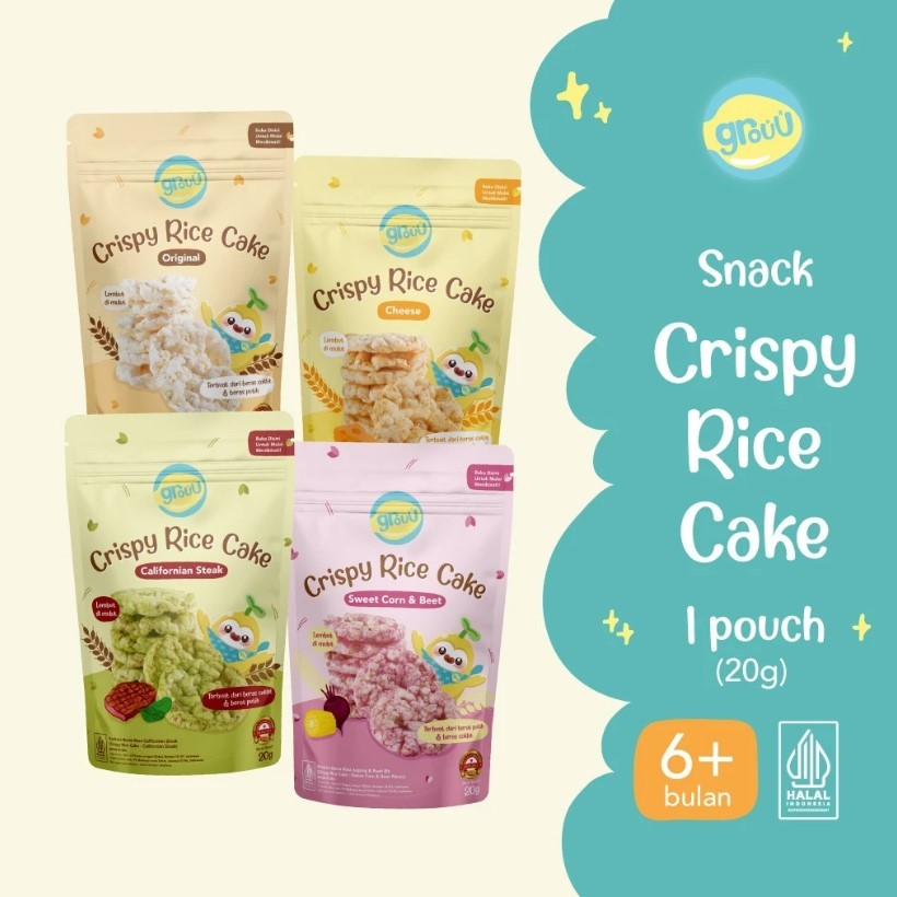 Jual grouu crispy rice cake 20gr | Shopee Indonesia