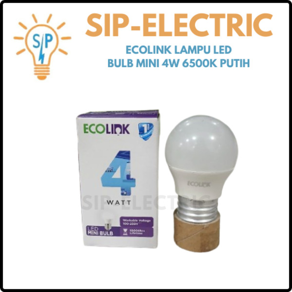 Jual ECOLINK LAMPU BOHLAM LED MINI BULB 4W | Shopee Indonesia