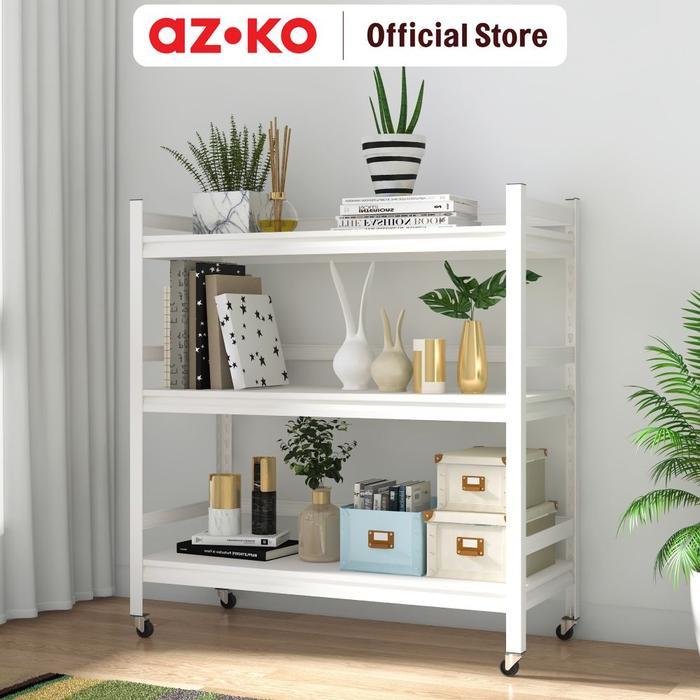 Jual AZKO Krisbow Rak Besi Tingkat Dengan Roda Storage Rack Steel ...