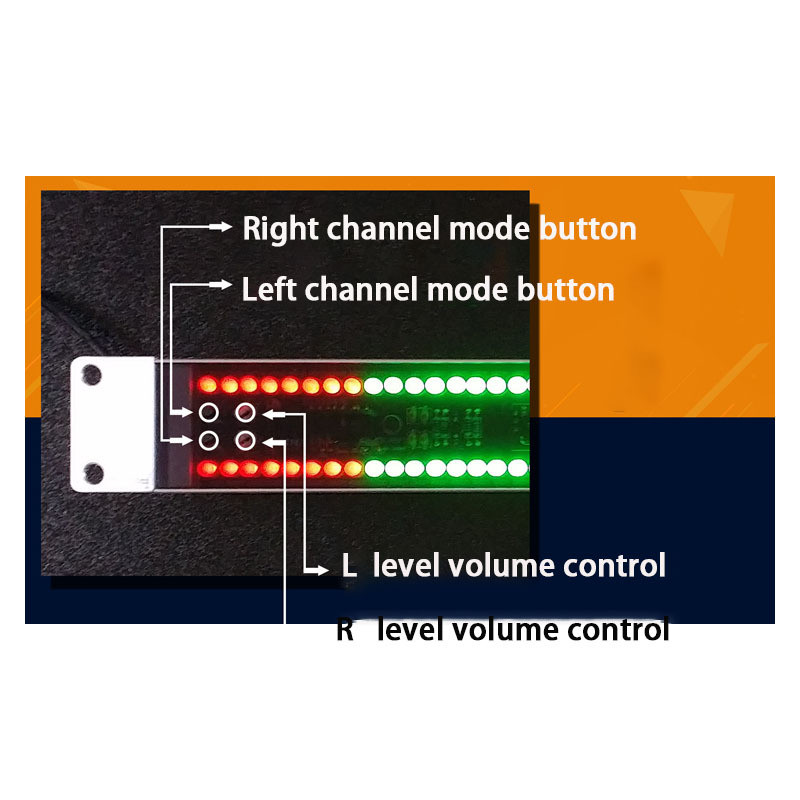 Jual 19 inch Cabinet type128 LED Level Incator Stereo Sound Control Auo ...