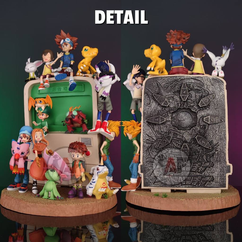 Jual Statue Action Figure Digimon Family Adventure by WASP Studio