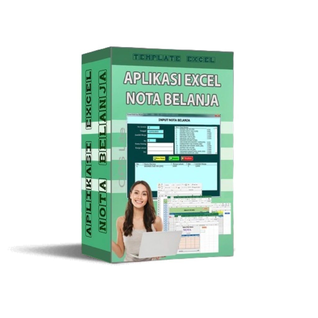 Jual APLIKASI NOTA BON EXCEL - Template Generator Nota Belanja Excel ...