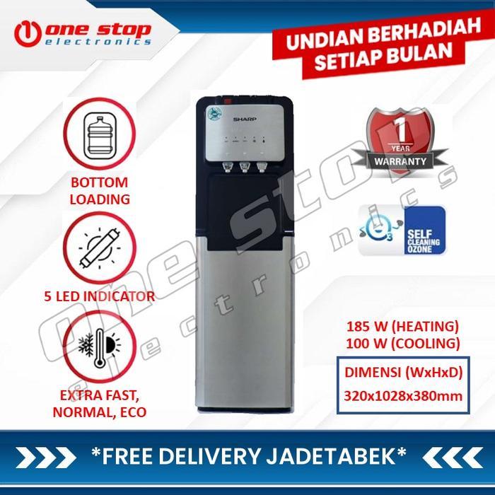 Jual SHARP SWD-83EHL-SL Dispenser Bottom Loading w/ Self Cleaning ...