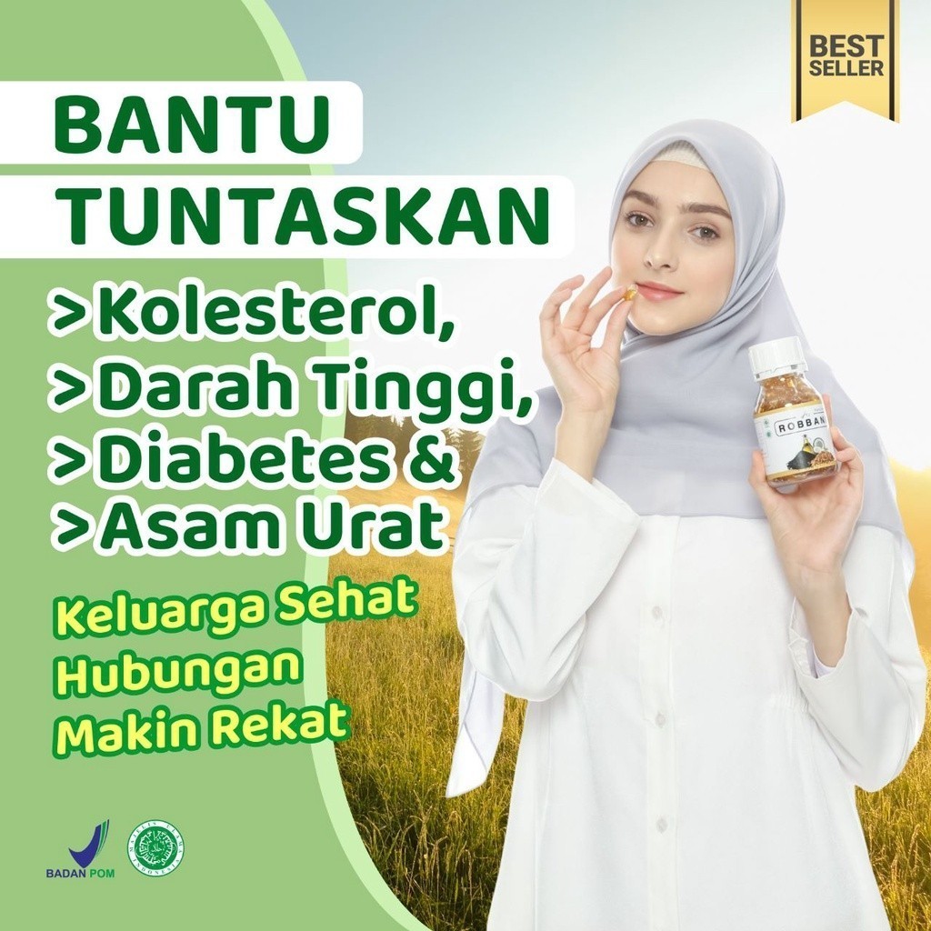 ROBBANI Herbal Alami Atasi Diabetes Hipertensi Kolesterol Asam Urat rematik Asam Lambung Stroke