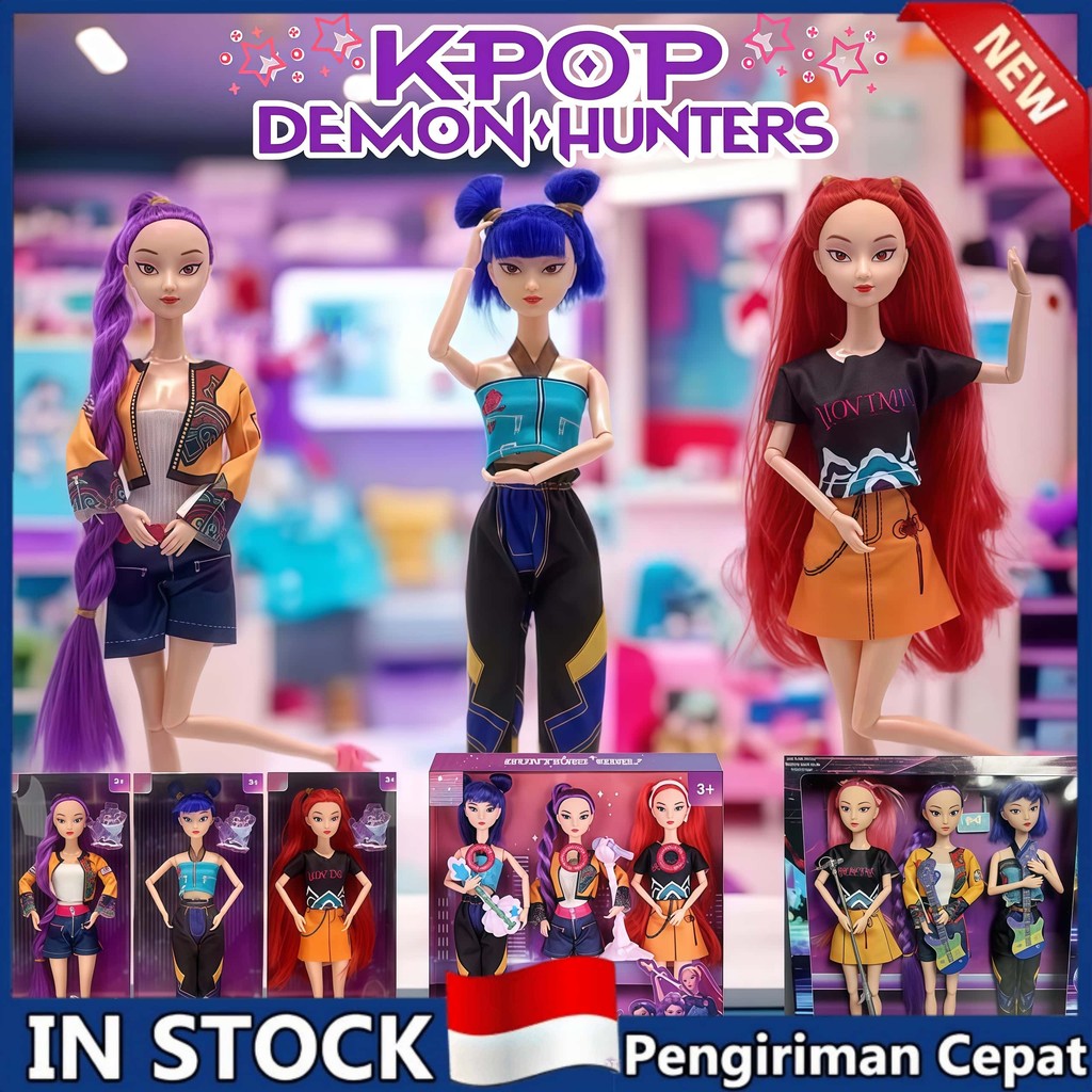 Jual Mainan Boneka Kpop Demon Hunter Rumi Mira Zoey Huntrix-Mainan Anak ...