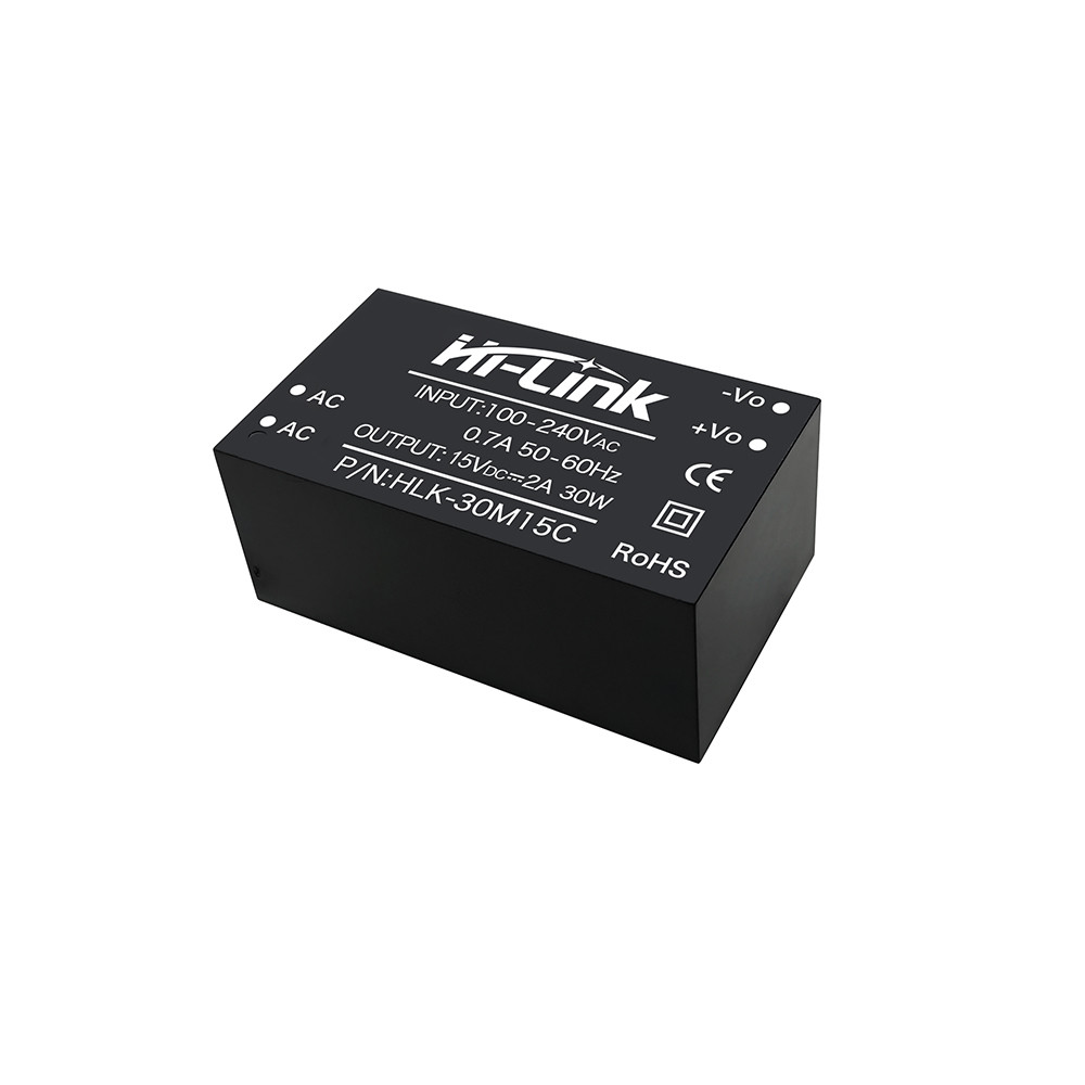 Jual HiLink 30W 9V12V15V24 AC DC Single Output Power Supply Module ...