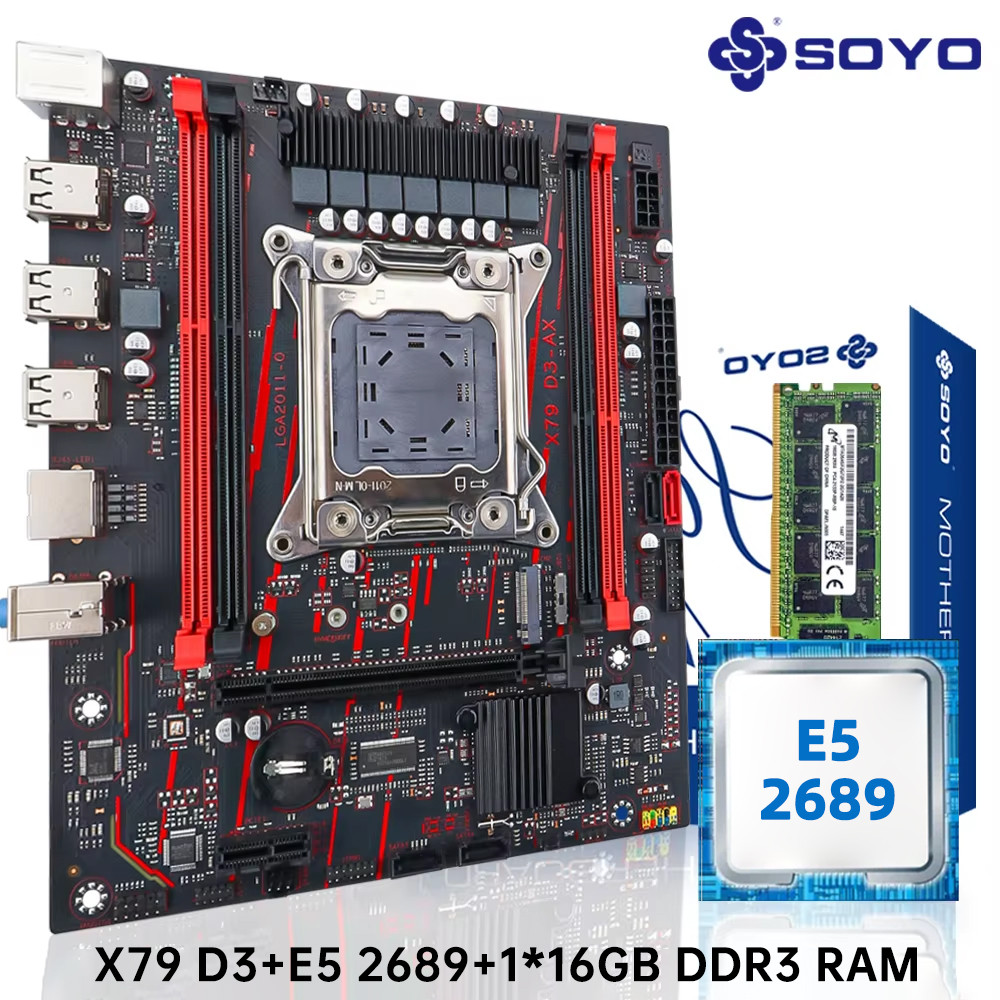 Jual SOYO X79 Motherboard Combo Intel Xeon E5 2689 LGA 2011 CPU ...