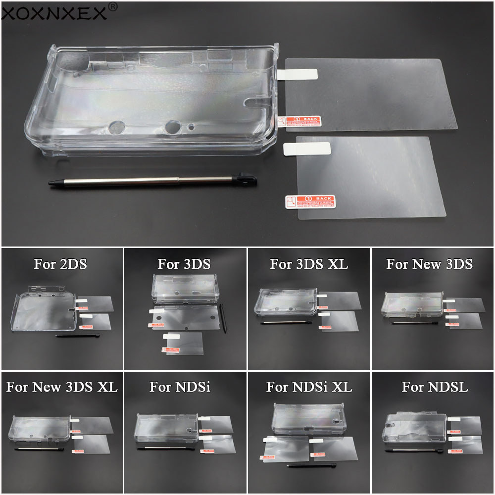 Jual 1Set For New 3DS New 2DS 3DS XL LL NDSi NDSi XL NDSL Clear Split ...