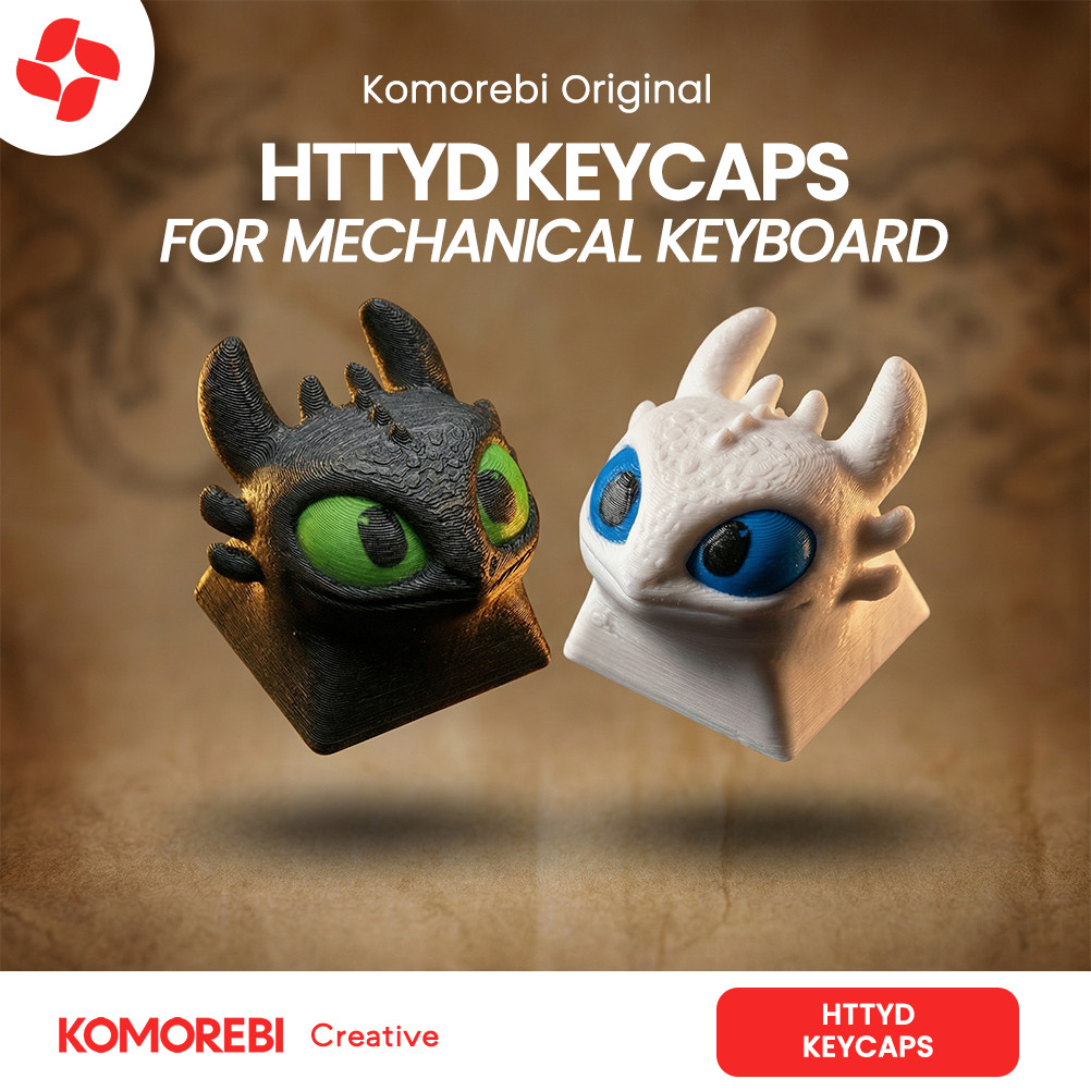Jual Keycaps Lucu Keyboard Mechanical HTTYD Toothless Night Fury Light ...