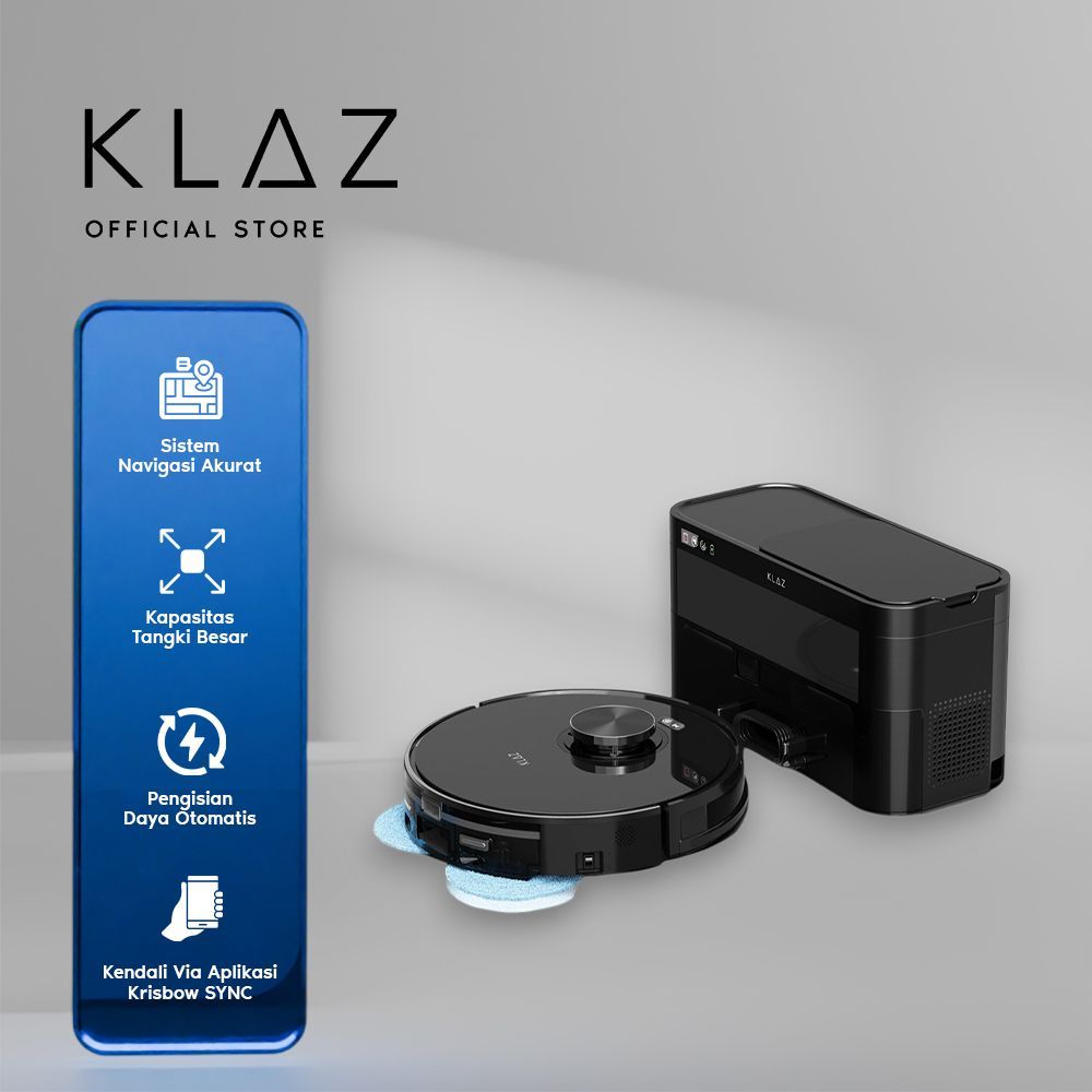 Jual Klaz Smart Vacuum Cleaner Dry Robotik Dengan Charging Station ...