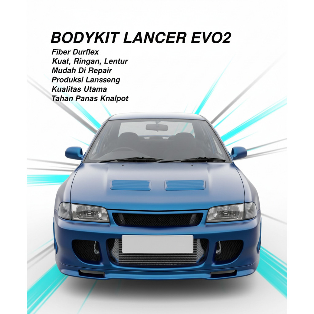 Jual bodikit Bodykit Mitsubishi Lancer Evo 2 + lips body kit lancer ...