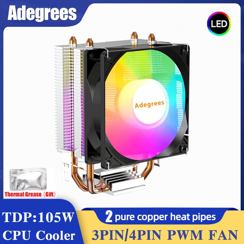 Jual CPU Air Cooler 3Pin 4Pin PWM Quiet Processor CPU Fan For Intel LGA ...