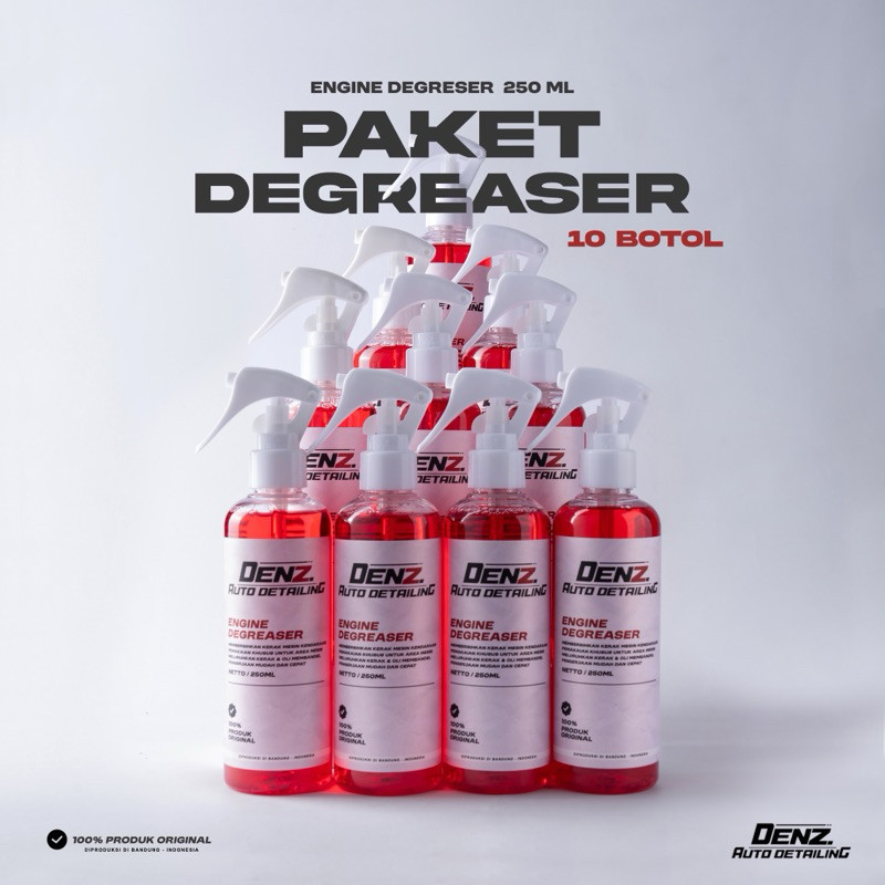 Jual ENGINE DEGREASER 10 DAN 20 BOTOL DENZ AUTO DETAILING | Shopee ...