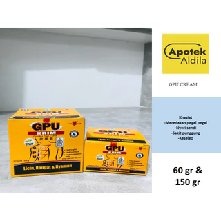 GPU CREAM 150 G DAN 60 G pegal linu, keseleo, nyeri otot