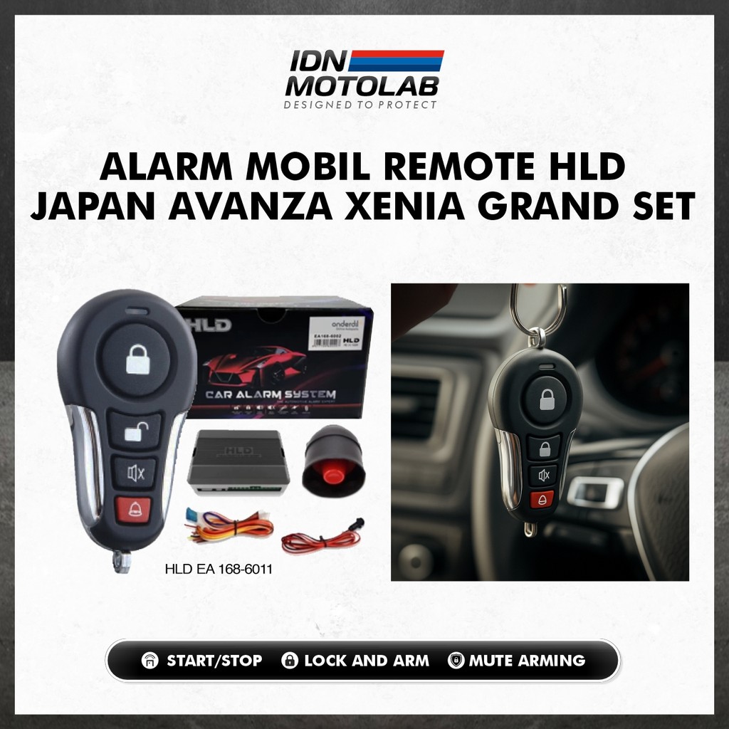 Jual Alarm Mobil Remote HLD Premium Japan Avanza Xenia grand Set ...
