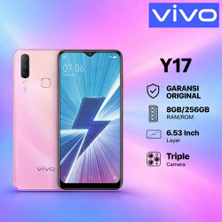HP VIVO Y17 • 8GB RAM • 256GB Penyimpanan • Layar 6,35” FHD+ • Dual SIM • Garansi Toko 1 Tahun • Gaming & Fotografi Lancar