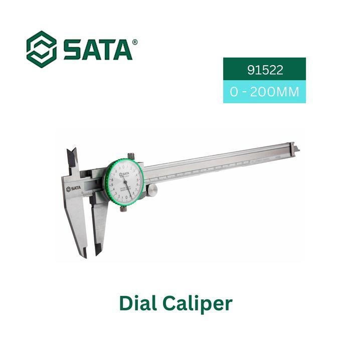 Jual SATA 91522 - Alat Ukur Presisi 0 - 200mm Dial Caliper | Shopee ...