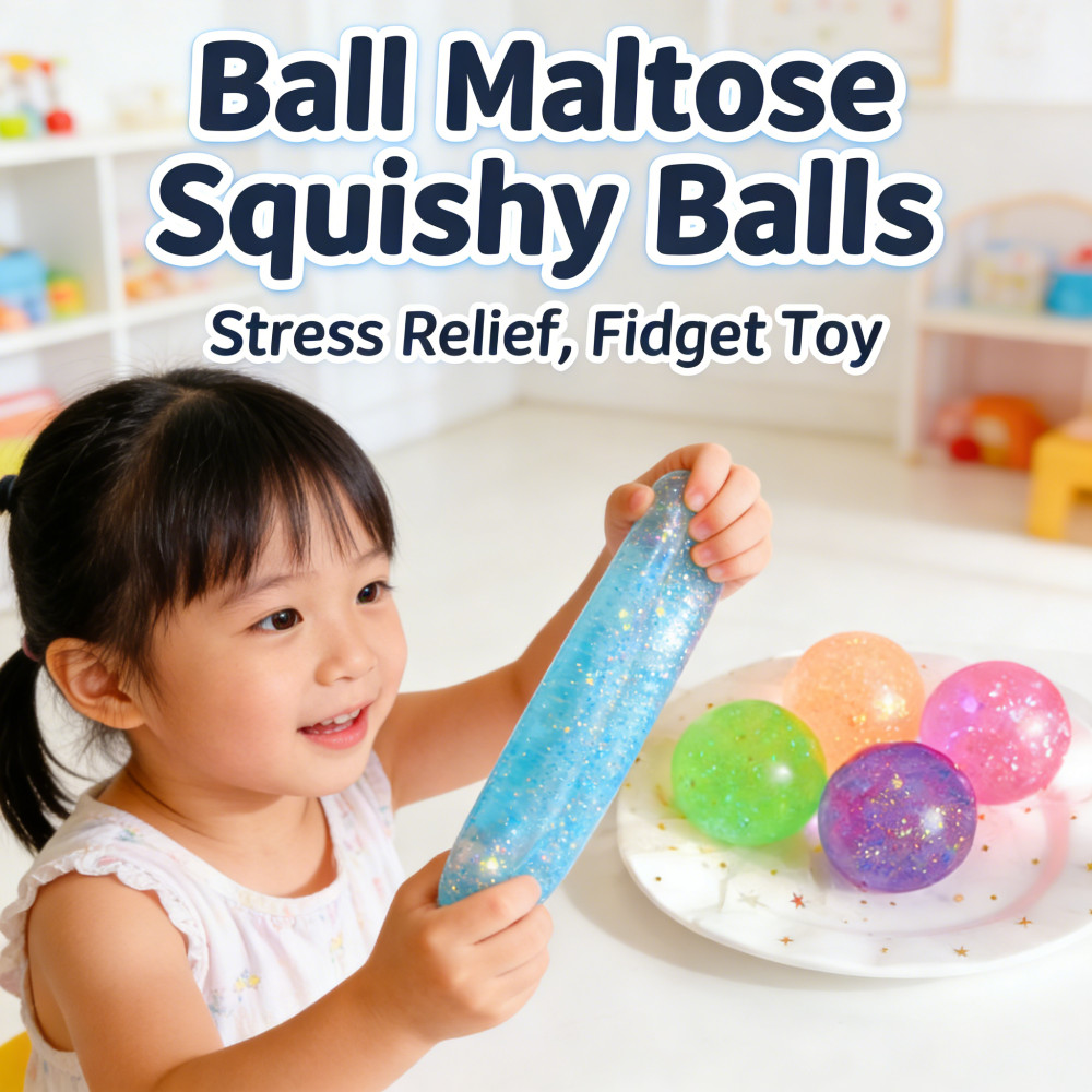 Jual Maltose Syrup Squishy Balls Stress-Free Fidget Ball Malt ...