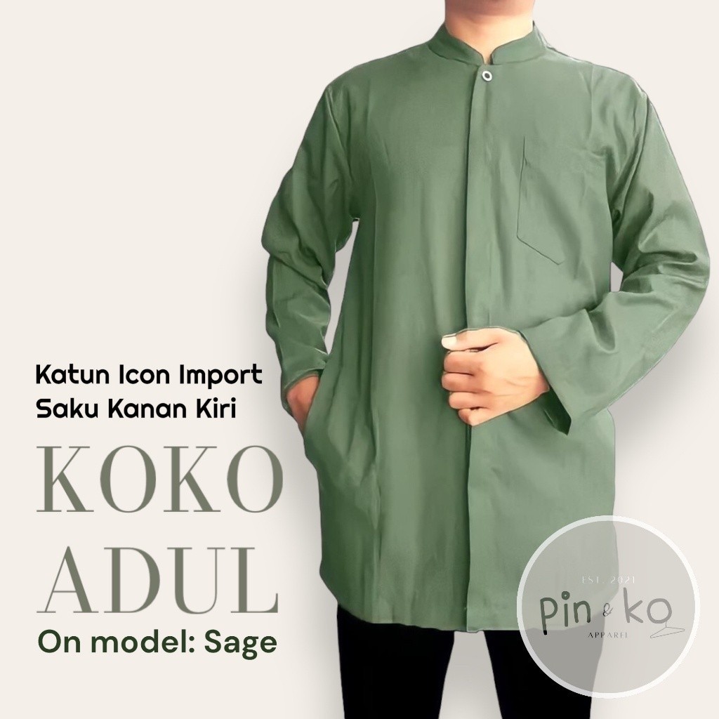 PIK - Koko Kurta Adul Lengan Panjang Koko Qurta Pria Dewasa