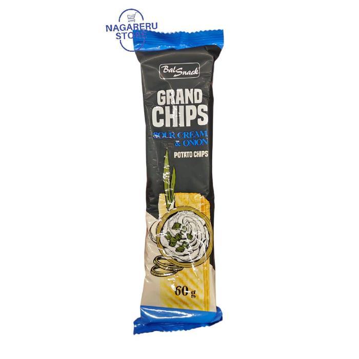 Jual Bal snack grand chips sour cream and onion potato chips 60gr ...