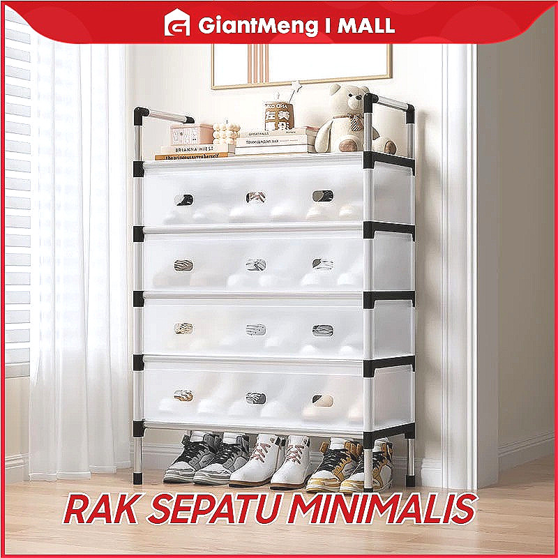 Jual GiantMeng - Rak Sepatu 3-6 Tingkat Material Besi Tertutup dan ...